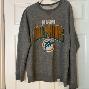 Men’s Miami Dolphins Gray Sweatshirt XL